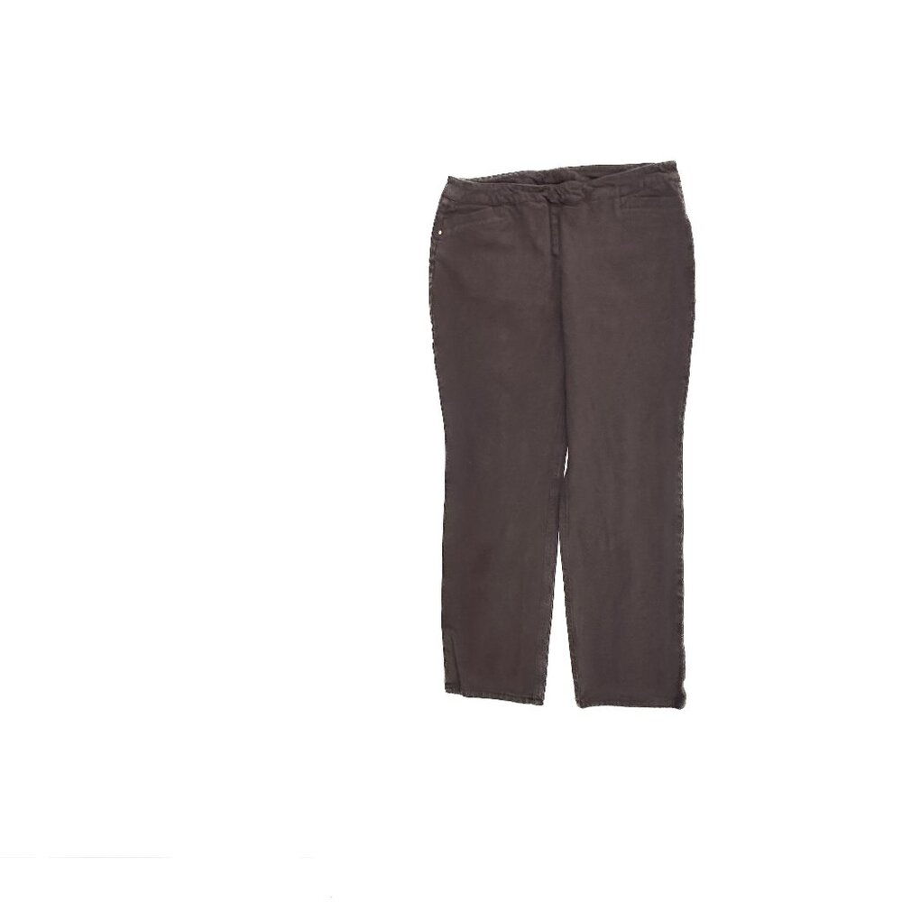 Chico's Pull On Straight Women size 10P Chico's size 1.5 Short Brown Chino Pants